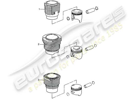 a part diagram from the Porsche Replacement catalogue (1991) parts catalogue