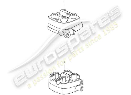 a part diagram from the Porsche Replacement catalogue (1991) parts catalogue