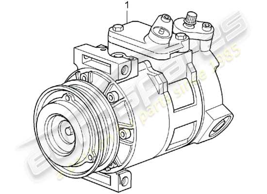 a part diagram from the Porsche Replacement catalogue (1991) parts catalogue