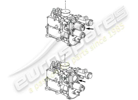 a part diagram from the Porsche Replacement catalogue (1992) parts catalogue