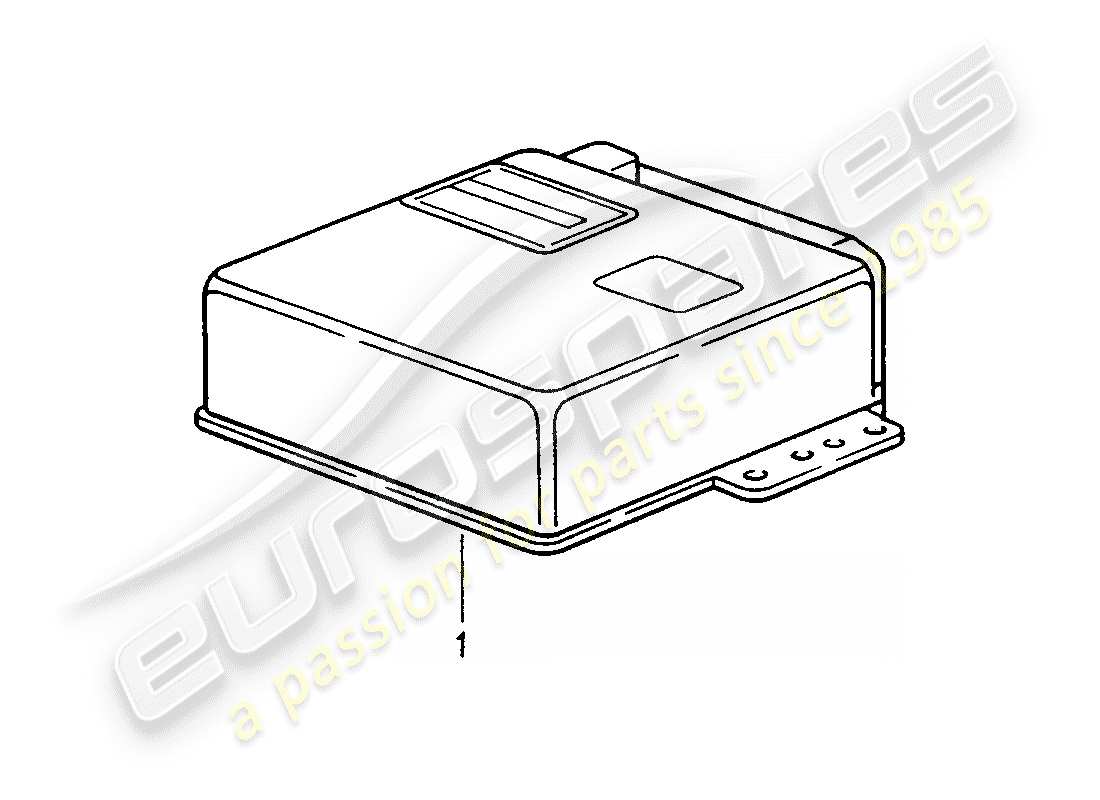 Porsche Replacement catalogue (1995) CONTROL UNITS Part Diagram