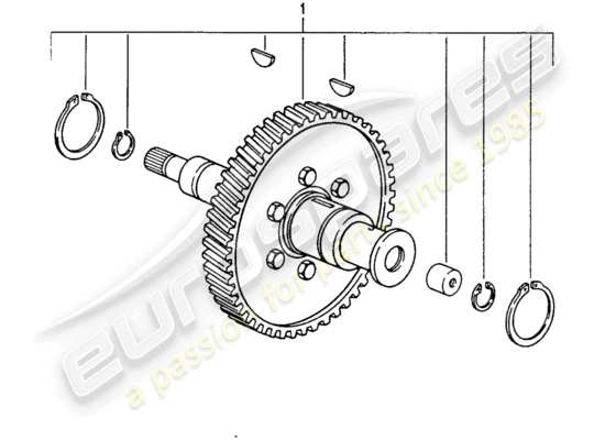 a part diagram from the Porsche Replacement catalogue (1995) parts catalogue