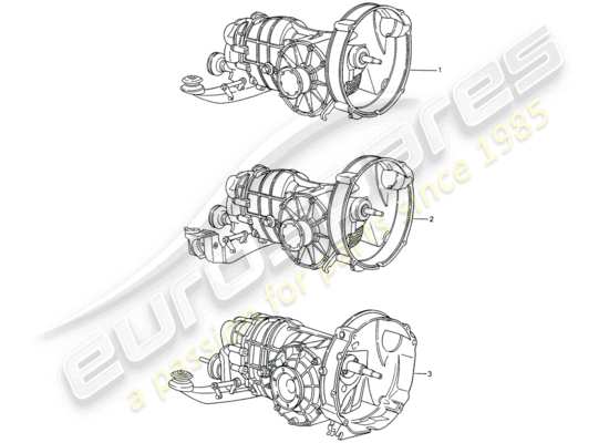 a part diagram from the Porsche Replacement catalogue parts catalogue