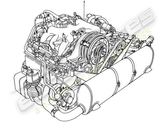 a part diagram from the Porsche Replacement catalogue (1996) parts catalogue