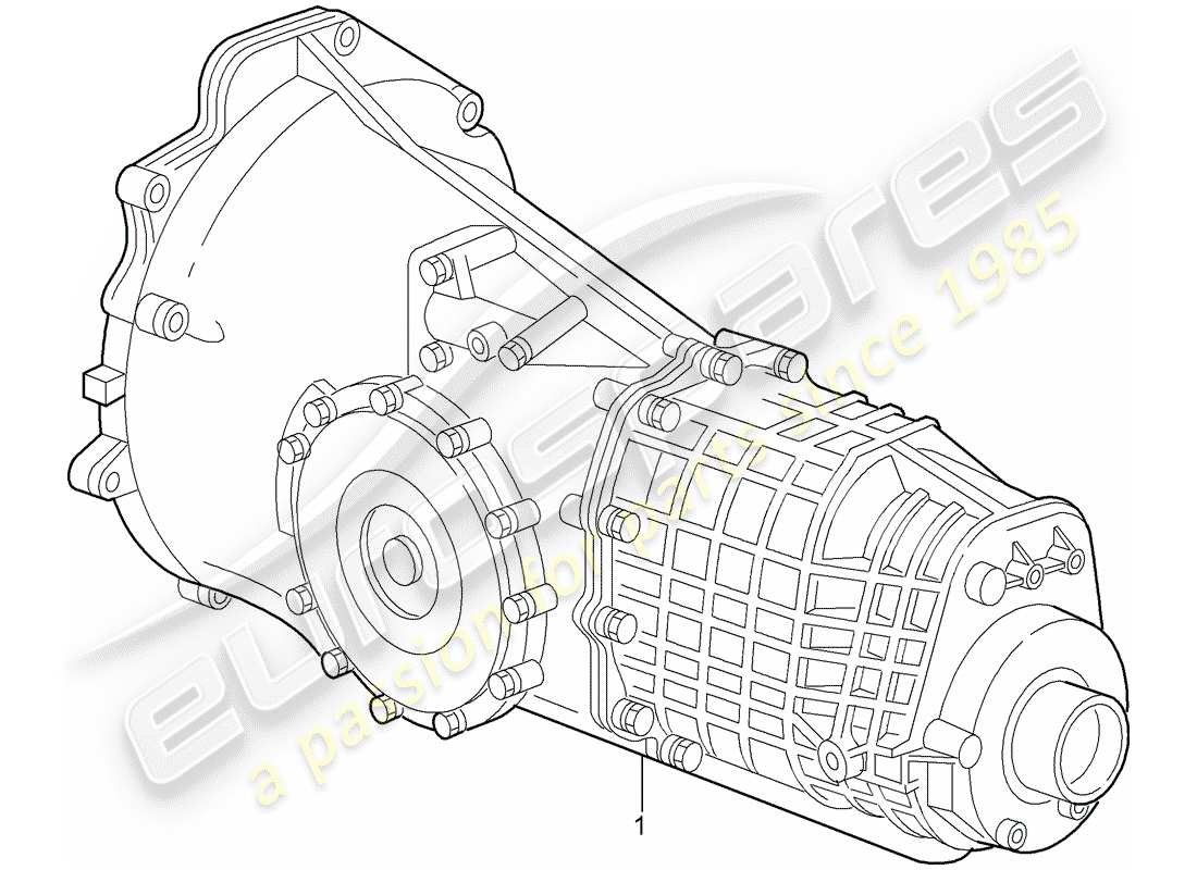 Porsche Replacement catalogue (2001) MANUAL GEARBOX Part Diagram