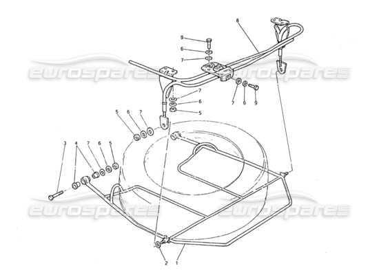 a part diagram from the Maserati Biturbo (1983-1995) parts catalogue