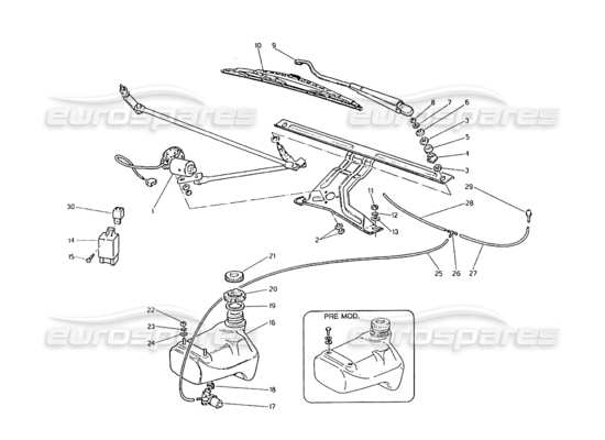 a part diagram from the Maserati Biturbo 2.5 (1984) parts catalogue