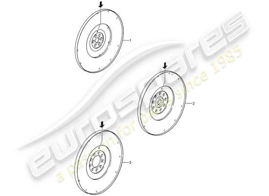 a part diagram from the Porsche Replacement catalogue parts catalogue