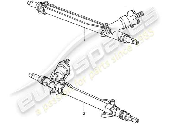 a part diagram from the Porsche Replacement catalogue parts catalogue