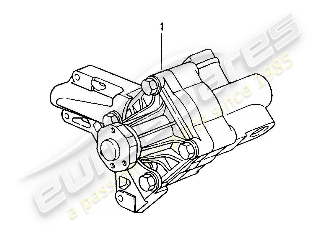 Porsche Replacement catalogue (2010) POWER-STEERING PUMP Part Diagram