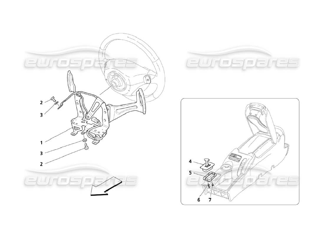 Maserati QTP. (2006) 4.2 Driver Controls For F1 Gearbox Parts Diagram