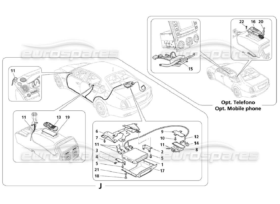 Maserati QTP. (2006) 4.2 Info-Telematic System (Page 2-3) Parts Diagram