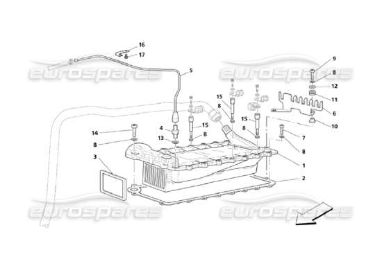 a part diagram from the Maserati Quattroporte M139 (2005-2013) parts catalogue