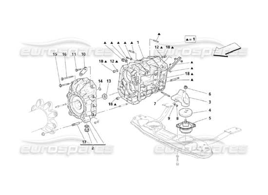 a part diagram from the Maserati QTP. (2006) 4.2 parts catalogue