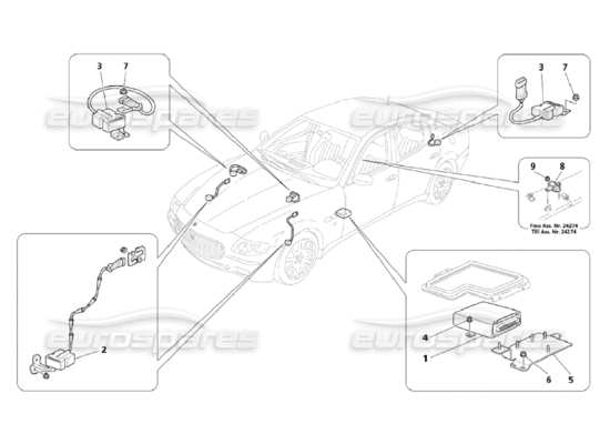 a part diagram from the Maserati QTP. (2006) 4.2 parts catalogue