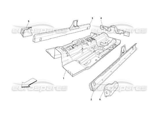 a part diagram from the Maserati QTP. (2006) 4.2 parts catalogue