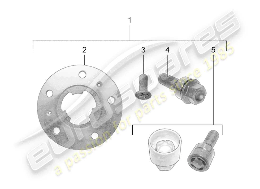 Porsche Tequipment 98X/99X (2012) SPACER RING Part Diagram