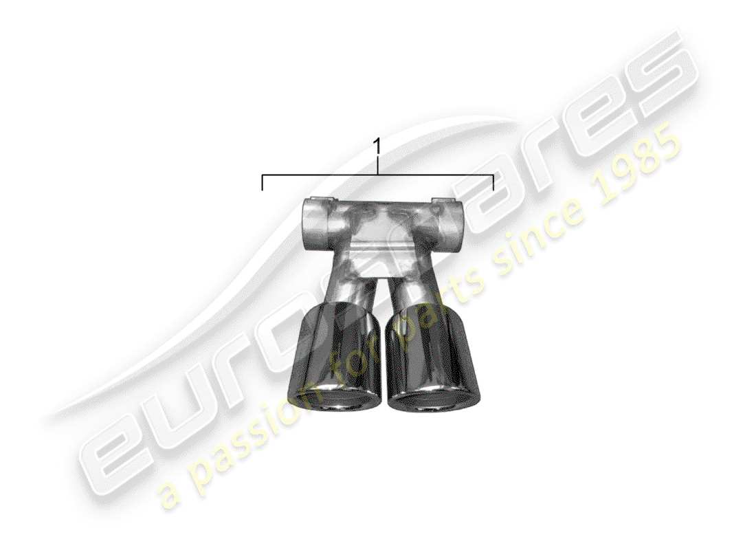 Porsche Tequipment 98X/99X (2013) tail pipe Part Diagram