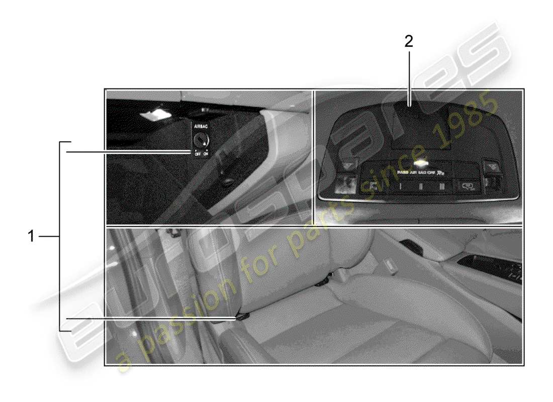 Porsche Tequipment 98X/99X (2013) child seat Part Diagram