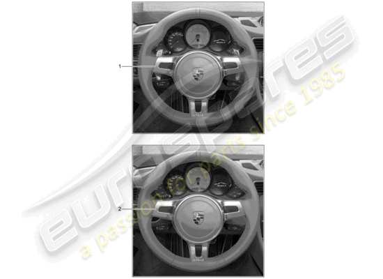 a part diagram from the Porsche Tequipment 98X/99X (2013) parts catalogue