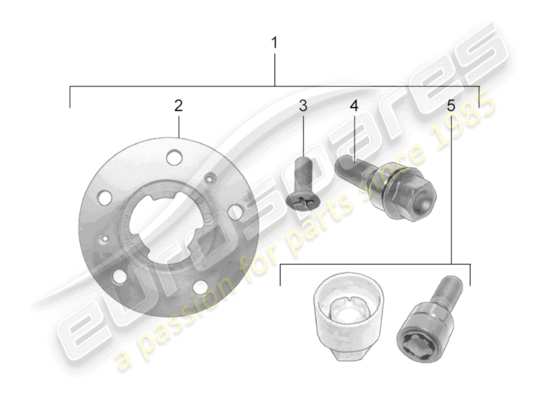 a part diagram from the Porsche Tequipment 98X/99X (2013) parts catalogue