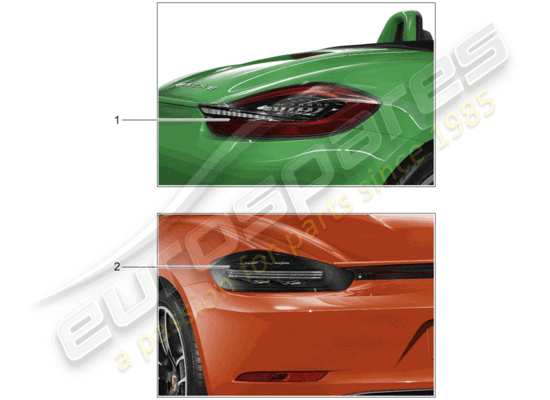 a part diagram from the Porsche Tequipment 98X/99X (2013) parts catalogue