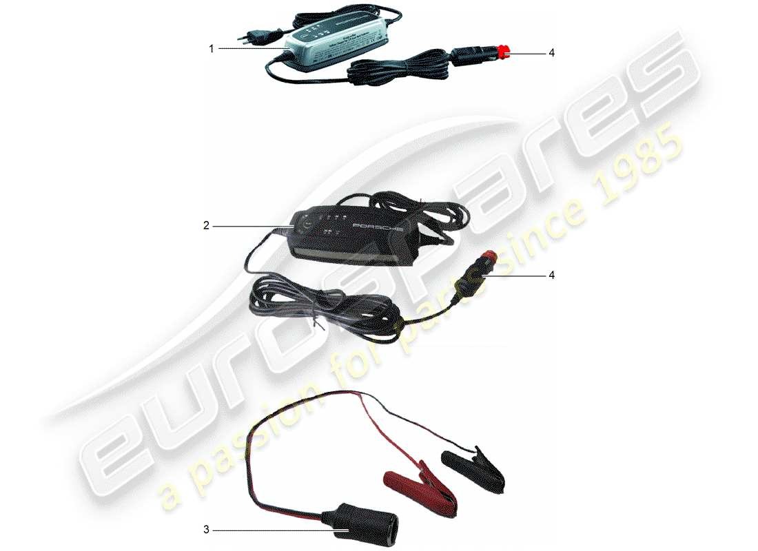 Porsche Tequipment 98X/99X (2015) charger Part Diagram