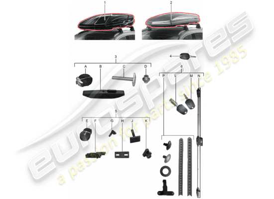 a part diagram from the Porsche Tequipment 98X/99X parts catalogue