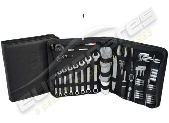 a part diagram from the Porsche Tequipment 98X/99X (2016) parts catalogue