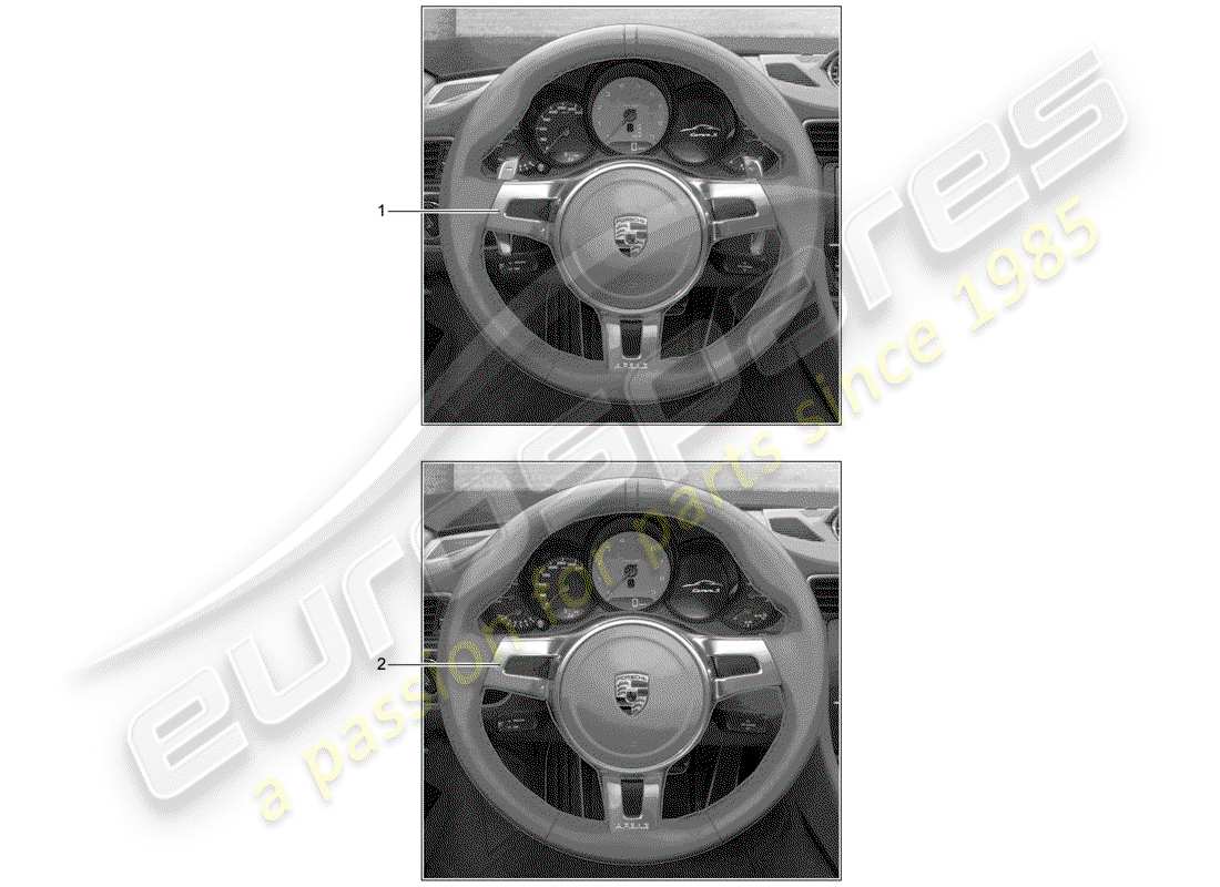 Porsche Tequipment 98X/99X (2017) STEERING WHEEL Part Diagram