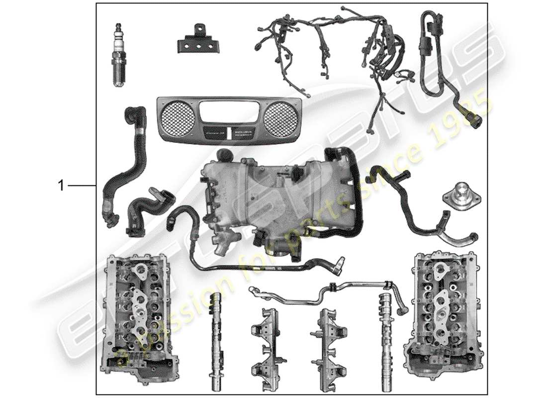 Porsche Tequipment 98X/99X (2018) engine Part Diagram