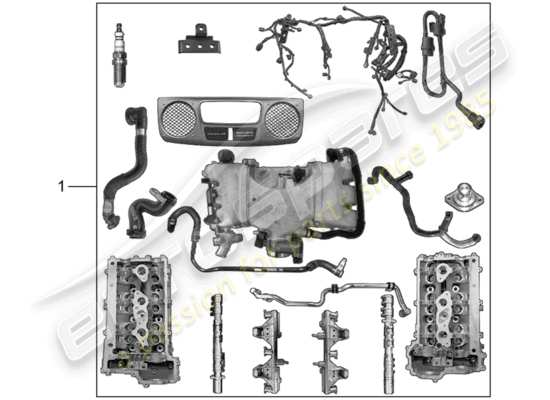 a part diagram from the Porsche Tequipment 98X/99X (2018) parts catalogue