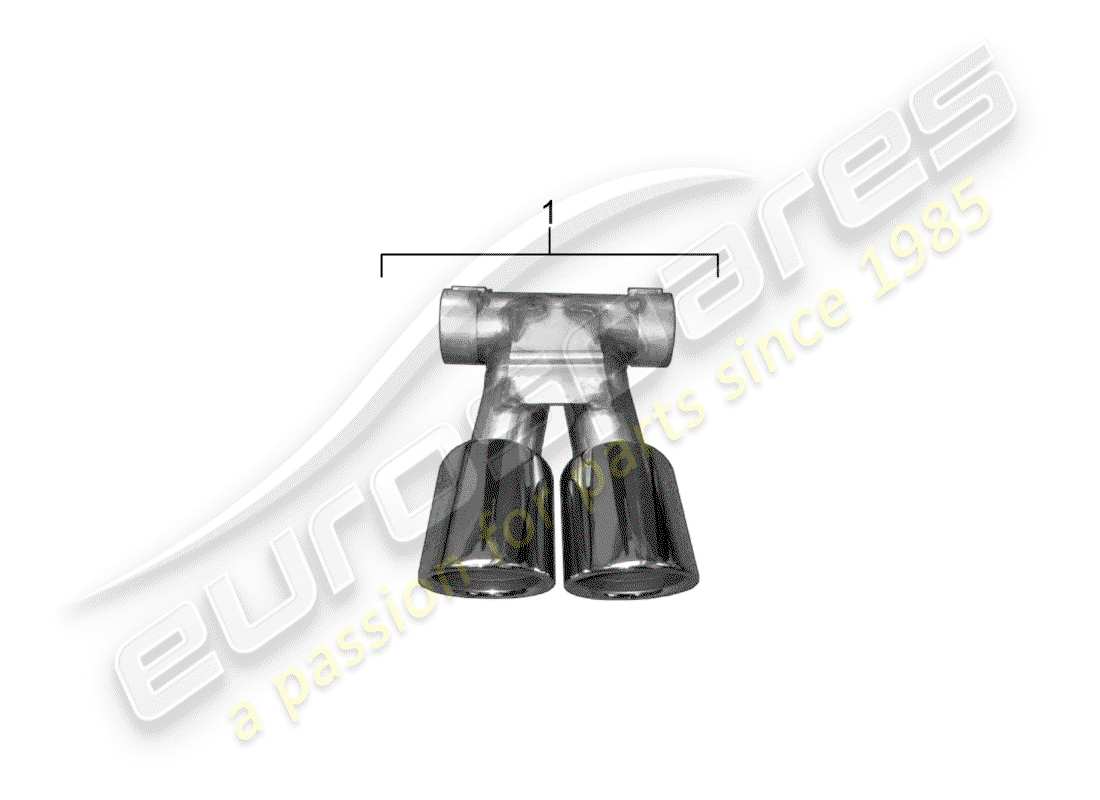 Porsche Tequipment 98X/99X (2019) tail pipe Part Diagram