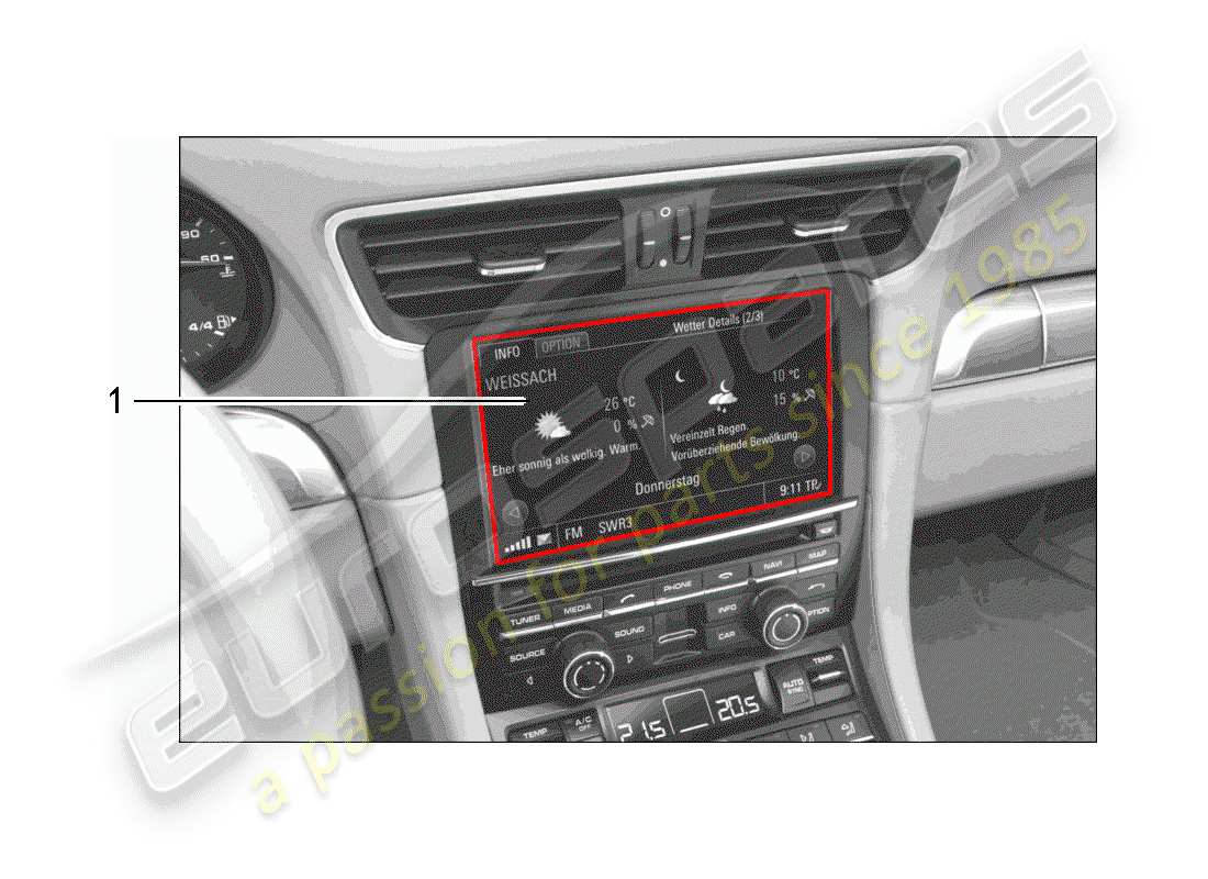 Porsche Tequipment 98X/99X (2019) software Part Diagram