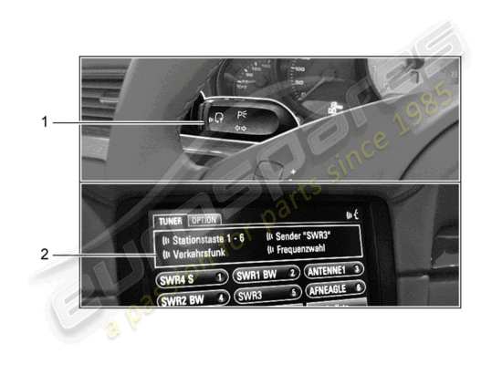 a part diagram from the Porsche Tequipment 98X/99X (2019) parts catalogue