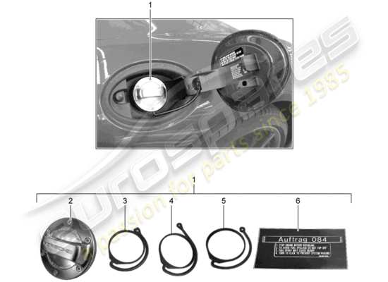 a part diagram from the Porsche Tequipment 98X/99X parts catalogue