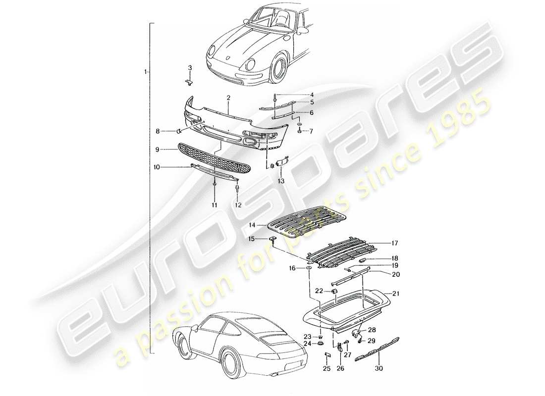 Porsche Tequipment catalogue (1985) aerokit Part Diagram