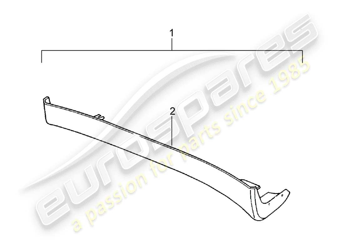 Porsche Tequipment catalogue (1985) SIDE MEMBER TRIM Part Diagram