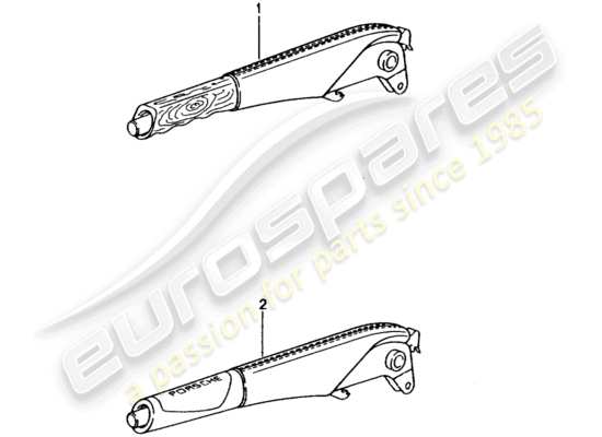 a part diagram from the Porsche Tequipment catalogue parts catalogue