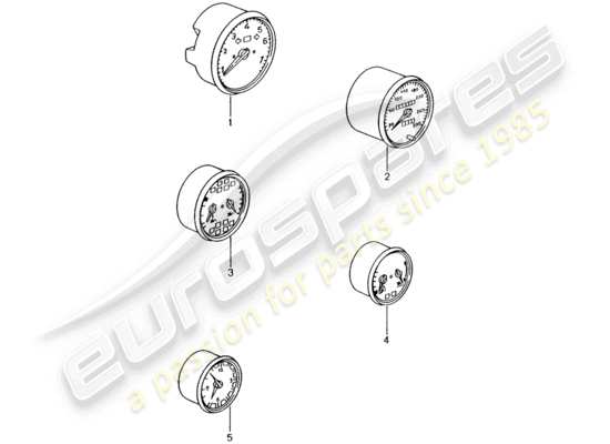 a part diagram from the Porsche Tequipment catalogue (1985) parts catalogue