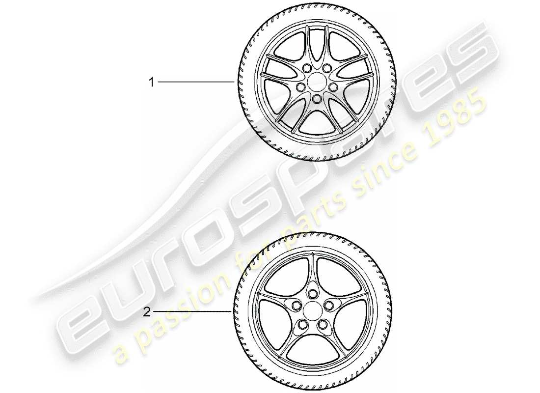 Porsche Tequipment catalogue (1986) GEAR WHEEL SETS Part Diagram