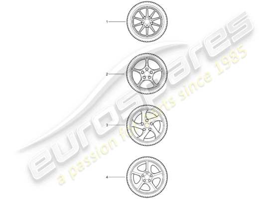 a part diagram from the Porsche Tequipment catalogue (1986) parts catalogue