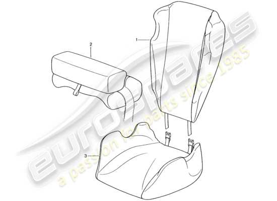 a part diagram from the Porsche Tequipment catalogue (1986) parts catalogue