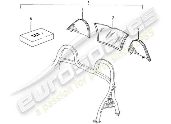 a part diagram from the Porsche Tequipment catalogue (1986) parts catalogue