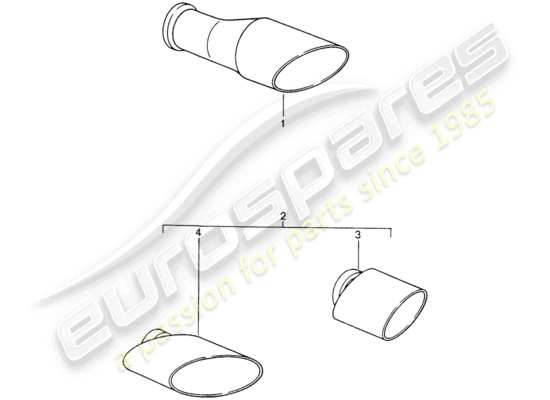 a part diagram from the Porsche Tequipment catalogue parts catalogue