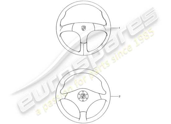 a part diagram from the Porsche Tequipment catalogue (1987) parts catalogue