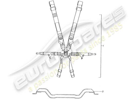 a part diagram from the Porsche Tequipment catalogue (1987) parts catalogue