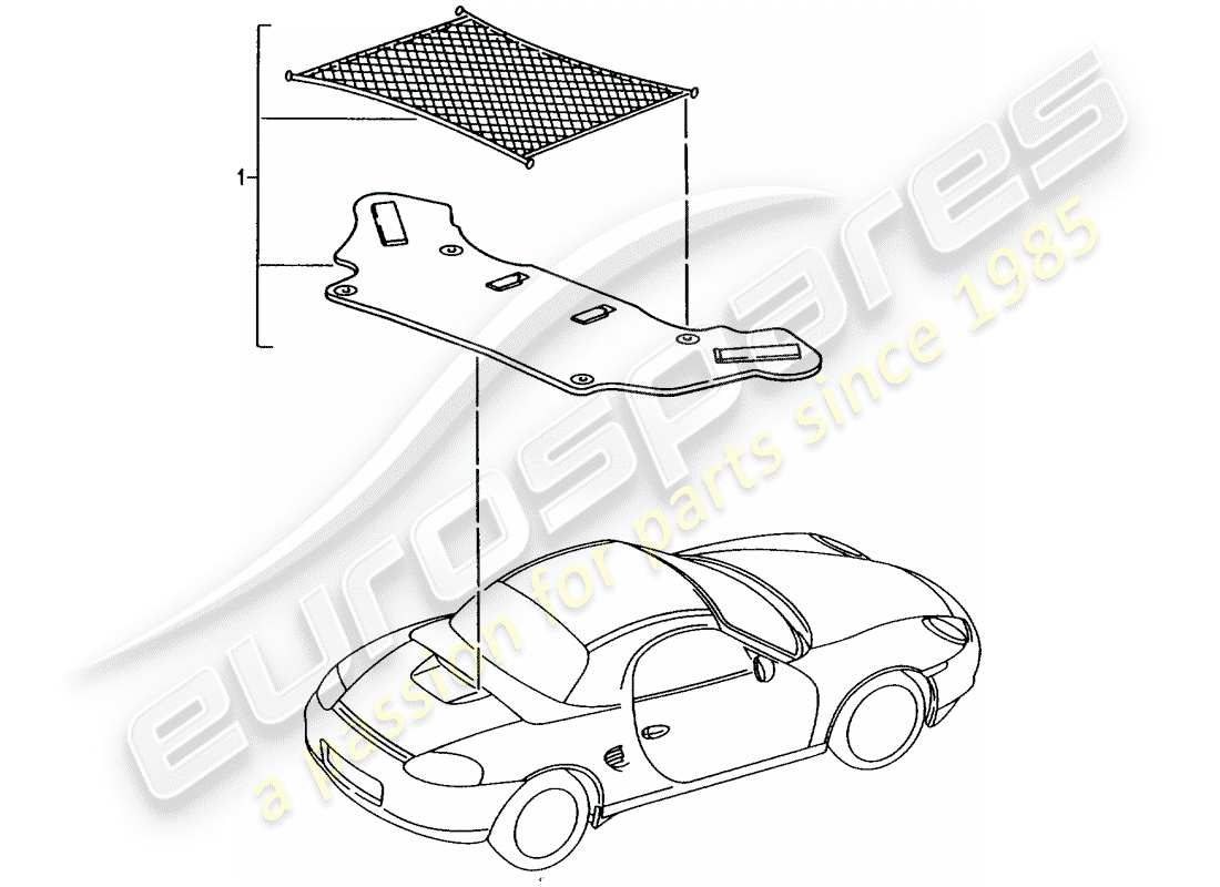 Porsche Tequipment catalogue (1988) CARGO NET Part Diagram