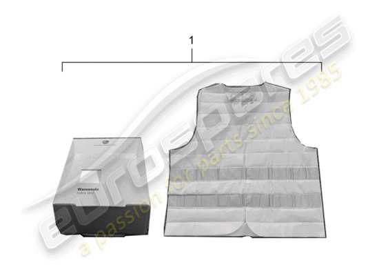 a part diagram from the Porsche Tequipment catalogue parts catalogue