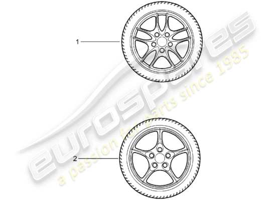 a part diagram from the Porsche Tequipment catalogue (1988) parts catalogue